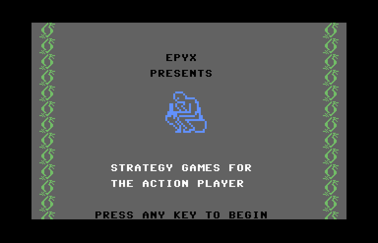 Dragonriders of Pern Commodore 64 Screenshot: Title screen 1.