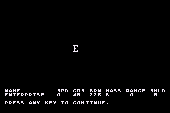 Cosmic Balance, The Atari 8-bit Screenshot: Identifying ships...