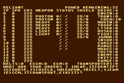 Cosmic Balance, The for Atari 8-bit - Player 2 menu.