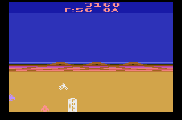 Mega Force Atari 2600 Screenshot: Game over.