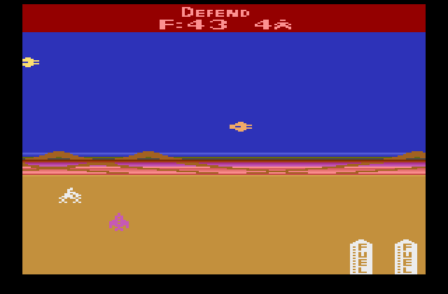 Mega Force Atari 2600 Screenshot: Game start.