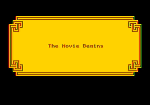 Labyrinth: The Computer Game Apple II Screenshot: The movie begins...
