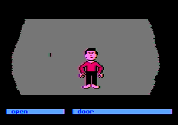 Labyrinth: The Computer Game Apple II Screenshot: I've fallen into an oubliette...