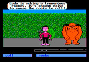 Labyrinth: The Computer Game for Apple II - Ludo can help by calling rocks...
