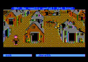 Labyrinth: The Computer Game for Apple II - The goblin city; they can smell you a mile away if you fall into the bog...