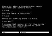 Labyrinth: The Computer Game for Apple II - Ah, the movie Labyrinth is playing! I should go check it out...