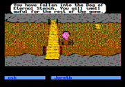 Labyrinth: The Computer Game for Apple II - Oh no, I fell! Now I'll smell bad for the rest of the game...