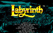 Labyrinth: The Computer Game for PC-8800 Series - Title screen.