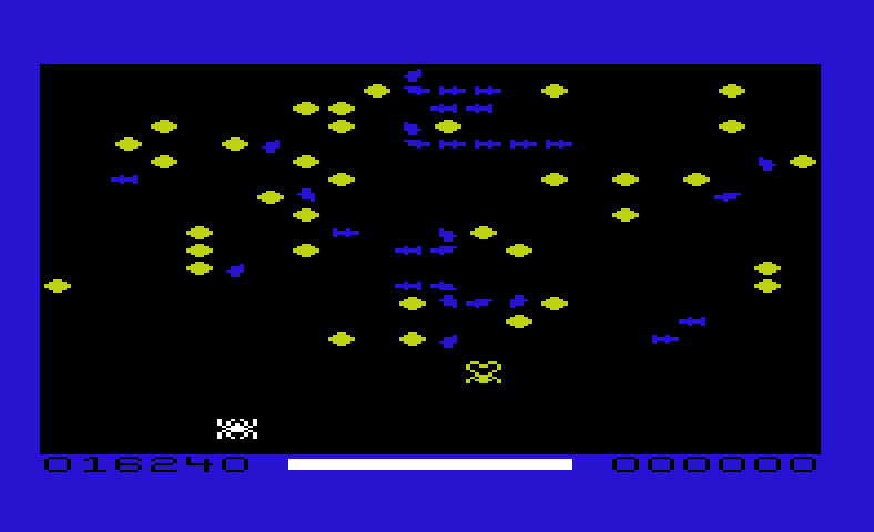 Arachnoid Commodore VIC-20 Screenshot: Second level; some of the colors are changed.