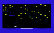 Arachnoid for Commodore VIC-20 - The screen starts to get more crowded as you blast opponents...