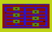 Hyper-Hen for Commodore VIC-20 - Game over; the screen flashes different colors...