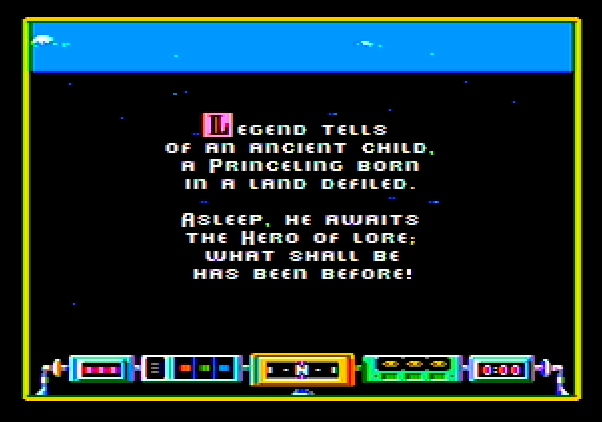 Airheart Apple II Screenshot: The story so far...