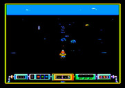 Airheart for Apple II - Blasting opponents.