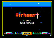 Airheart for Apple II - Title screen.