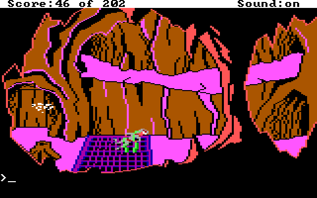 Space Quest: Chapter I - The Sarien Encounter IBM PC/Compatibles Screenshot: Uh oh, trapped by tentacles!