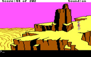 Space Quest: Chapter I - The Sarien Encounter for IBM PC/Compatibles - There are many maze like paths to wander.