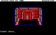 Space Quest: Chapter I - The Sarien Encounter for IBM PC/Compatibles - Think I can open this door?