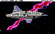 Space Quest: Chapter I - The Sarien Encounter for IBM PC/Compatibles - The Deltaur explodes...