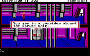 Space Quest: Chapter I - The Sarien Encounter for IBM PC/Compatibles - This corridor is like many others...