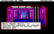 Space Quest: Chapter I - The Sarien Encounter for IBM PC/Compatibles - Hiding in the laundry...