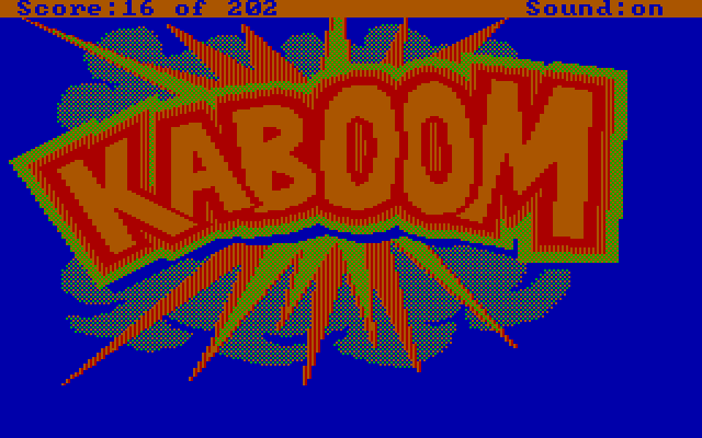 Space Quest: Chapter I - The Sarien Encounter IBM PC/Compatibles Screenshot: This is what happens if you don't escape the Arcada fast enough...