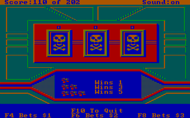 Space Quest: Chapter I - The Sarien Encounter IBM PC/Compatibles Screenshot: A potentially dangerous slot machine...