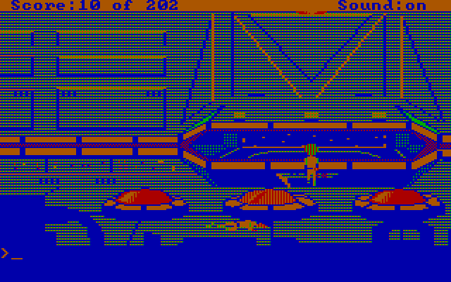 Space Quest: Chapter I - The Sarien Encounter IBM PC/Compatibles Screenshot: In a control room...