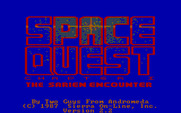 Space Quest: Chapter I - The Sarien Encounter for IBM PC/Compatibles - Title screen.