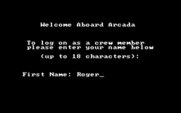 Space Quest: Chapter I - The Sarien Encounter for IBM PC/Compatibles - Welcome aboard! What's your name?