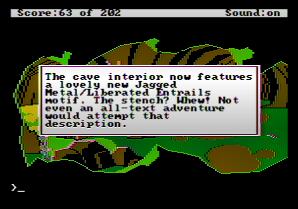 Space Quest: Chapter I - The Sarien Encounter Apple II Screenshot: Orat defeated.