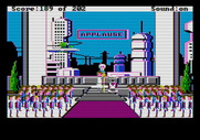 Space Quest: Chapter I - The Sarien Encounter for Apple II - Congratulations for saving the galaxy!