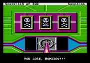 Space Quest: Chapter I - The Sarien Encounter for Apple II - You really don't want to lose when playing this slot machine!