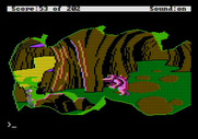 Space Quest: Chapter I - The Sarien Encounter for Apple II - Orat hiding in a cave!