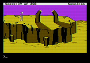 Space Quest: Chapter I - The Sarien Encounter for Apple II - Hmm, these rocks look suspicious...
