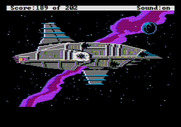 Space Quest: Chapter I - The Sarien Encounter for Apple II - The Delataur explodes!