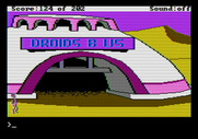 Space Quest: Chapter I - The Sarien Encounter for Apple II - I'll need a droid to pilot my new used spaceship...