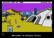 Space Quest: Chapter I - The Sarien Encounter for Apple II - Arrived at Ulence Flats.