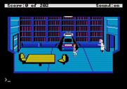 Space Quest: Chapter I - The Sarien Encounter for Apple II - An injured scientist stumbles into the room...