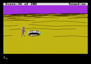 Space Quest: Chapter I - The Sarien Encounter for Apple II - Survived a crash landing! But now what?