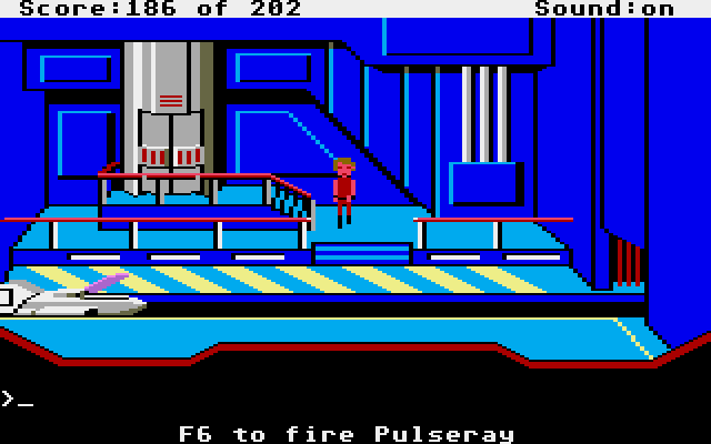 Space Quest: Chapter I - The Sarien Encounter Atari ST Screenshot: Another escape pod!