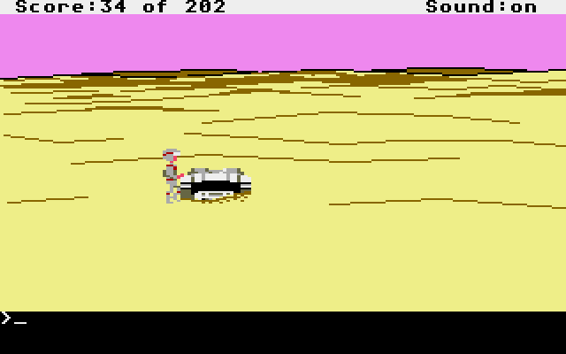 Space Quest: Chapter I - The Sarien Encounter Atari ST Screenshot: Where should I go from here?