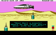 Space Quest: Chapter I - The Sarien Encounter for Atari ST - Taking off in my new spacecraft!