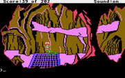 Space Quest: Chapter I - The Sarien Encounter for Atari ST - Entering a dangerous cave...