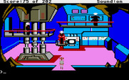 Space Quest: Chapter I - The Sarien Encounter for Atari ST - Meeting our alien friends.