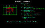 Space Quest: Chapter I - The Sarien Encounter for Atari ST - Planet profile...looks like this is where we'll be landing!