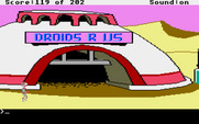 Space Quest: Chapter I - The Sarien Encounter for Atari ST - I'll need to purchase a droid to pilot my craft.