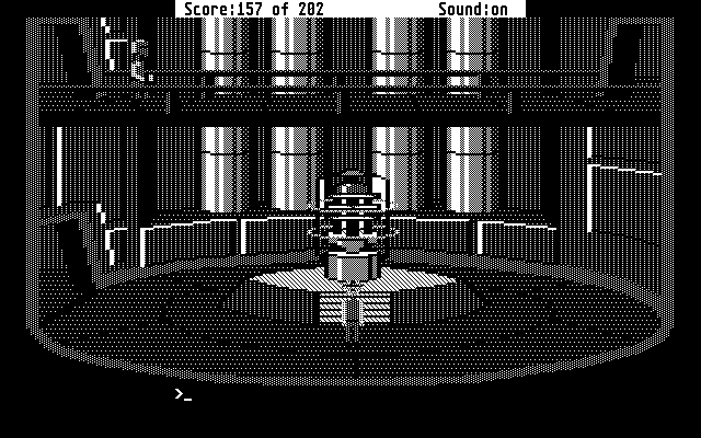 Space Quest: Chapter I - The Sarien Encounter Atari ST Screenshot: Located the star generator.
