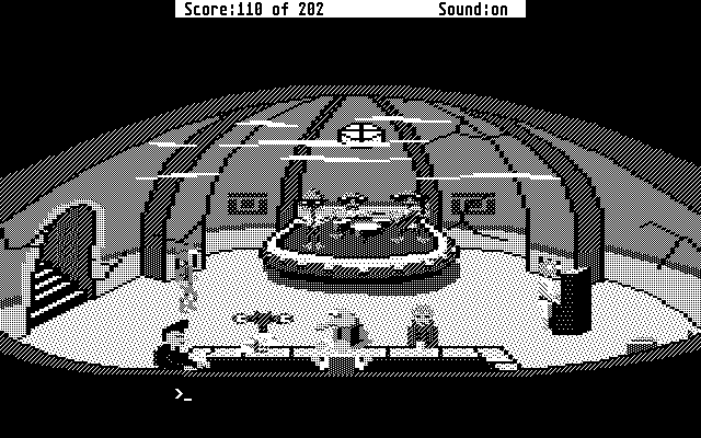 Space Quest: Chapter I - The Sarien Encounter Atari ST Screenshot: Inside the bar.