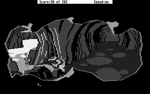 Space Quest: Chapter I - The Sarien Encounter Atari ST Screenshot: Don't get caught by Orat!