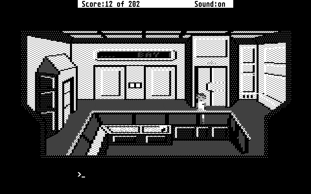 Space Quest: Chapter I - The Sarien Encounter Atari ST Screenshot: The airlock control room.
